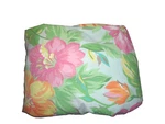 Vintage Ralph Lauren Sandy Lane Pink Green Floral Trop (1) Twin Fitted Sheet 14". Fixed Price $39.20.