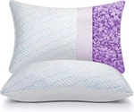 Cooling Pillows Queen Size Set Of 2, Memory Foam With Zipper, Adjustable. Fixed Price $64.99.