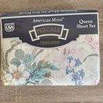 Thomaston American Mood Queen Sheet Set Devonshire Floral Percale Made In Usa. Fixed Price $56.00.