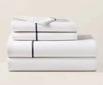 Ralph Lauren Palmer Organic Cotton Percale 464TC Queen Flat Sheet Polo Navy Nwt. Fixed Price $49.00.