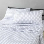 Amazon Basics Lightweight Microfiber 4-PIECE Bed Sheet Set, Aqua, King Printed. Fixed Price $47.11.