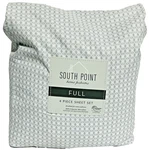 South Point Home Fashions Microfiber 4-PIECE Full Sheet Set Ernesto Tile. Fixed Price $25.00.
