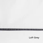 Ralph Lauren T7201 White Loft Gray Organic Cotton Percale Flat Sheet King. Fixed Price $170.00.