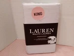 Ralph Lauren Dunham Sateen 2 King Pillowcases Lavender Hyacinth Cotton 300 Tc. Fixed Price $34.80.