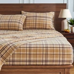 Hyprest Flannel Sheets King Size Plaid Double Brushed Camel Beige. Fixed Price $59.76.