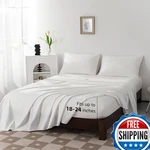 Levoo 100 Cotton Sheets King Size Set 18-24 Extra Deep Pocket. Fixed Price $97.45.
