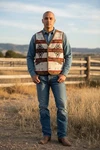 Pendleton Southwest Red Star Wool Vest Size Native Aztec Reversible Outdoors. Fixed Price $202.50.