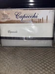 Capecchi Luxury Italy Queen Flat Fitted Pillow Sheet Set White,gray. Fixed Price $300.00.