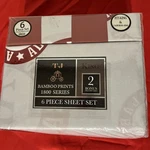 Alabama Crimson Tide Bamboo Prints 1800 Series King Size 6-PC Bed Sheet Set New. Fixed Price $35.00.