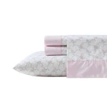 Laura Ashley - Sheet Set, Breathable Percale Cotton Bedding, 200 Thread Count.... Fixed Price $79.11.