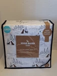 Eddie Bauer Home Queen Cotton Flannel Sheet Set Dog Friends White New In Box. Fixed Price $64.98.