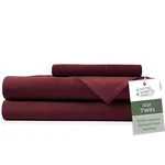 Hotel Direct 3 Piece Bed Set Twin Size 100% Viscose - Burgundy. Fixed Price $36.18.