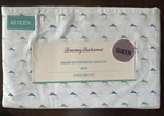 Tommy Bahama Queen Sheet Set Washed 100% Cotton Percale Iconic Marlin Blue Nwt. Fixed Price $73.90.