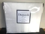 Nip Charter Club Damask Stripe White Queen Flat Sheet 550 Count Supima. Fixed Price $25.00.