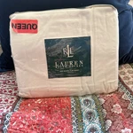 Lauren Ralph Queen Flat Sheet Parchment 100% Pima Cotton 275 Thread Count. Fixed Price $30.31.