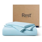 Bed Sheet Set Queen Light Blue Breathable 3PCS No Flat Rest Evercool Starter. Fixed Price $259.99.