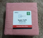 Mainstay Super Soft Sheet Set Brushed Microfiber Queen Size New Never Opened. Fixed Price $15.00.