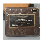 Royal Heritage 400TC Cotton Sateen Deep Fitted King Sheet Set Brown. Fixed Price $50.00.