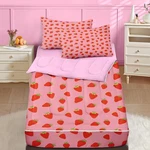 Nesker Zipper Bedding Full Sweet Pink Fruit Up Set For Girls And Kid. Fixed Price $68.88.