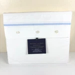 Ralph Lauren Palmer Percale King Flat Sheet Pale Sky Blue Organic Cotton New. Fixed Price $112.15.