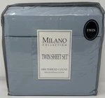 Milano Collection Twin Sheet 1000 Thread Count 100% Cotton 3 Piece - Light Blue. Fixed Price $93.33.