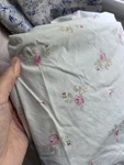 Vintage Simply Shabby Chic Full Fitted Sheet Pale Green W Roses. Fixed Price $20.00.