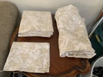Dea Luxury Linens Giammalva Floral King Sheets 4 Piece Set Beige Champagne Italy. Fixed Price $479.99.