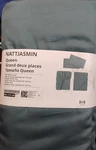 Ikea Nattjasmin Queen Sheet Set, Blue Green, 80597468, Brand New. Fixed Price $59.99.