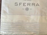 Sferra Grande Hotel Full/queen Duvet Cover White/silver. Fixed Price $130.00.
