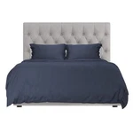 Duvet Cover Bed Linen Set, 3 -piece Navy Blue, Full. Fixed Price $26.10.
