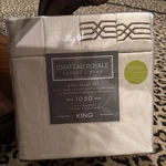 Chateau Royale Luxury Linen 1050 Tc Sheet Set King 6 Pieces Nip Ivory. Fixed Price $39.99.
