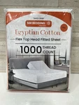 36" King Split Top Flex Head Sheet 100% Egyptian Cotton Set 1000 Thread. Fixed Price $49.99.