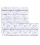 South Point Home Fashions Microfiber 6 Piece Sheet Set King *grey Leaf, New. Fixed Price $59.00.
