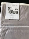 Yves Delorme Queen Flat Sheet 94X110 Lavender Purple White Piping Percale France. Fixed Price $175.00.