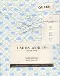 Laura Ashley Queen Size Kate Bow Cotton Sheet Set - Crisp Cool Percale. Fixed Price $94.00.
