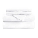 Superior Flannel-sh Sheet Set, Queen, White. Fixed Price $74.70.