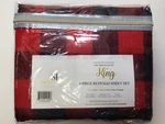 Sweet Home Collection King Size 4-PIECE Buffalo Sheet Set 1800 Thread New. Fixed Price $35.00.