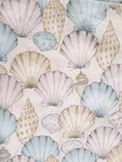 Vintage Pacific Percale Avalon Sea Shell Flat Twin Sheet Pink Blue Beach. Fixed Price $14.99.