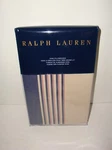 Ralph Lauren S/2 Saranac Peak Corbet King Pillowcases Red Blue Tan Stripe Cotton. Fixed Price $69.00.