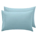 100% Cotton Pillow Cases Queen Size Set 2, Light Blue Soft And Comfortab.... Fixed Price $21.94.