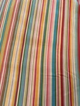 Pottery Barn Multicolor Cheery Stripe Full Size Fitted &flat Sheets Vtg Portugal. Fixed Price $24.99.