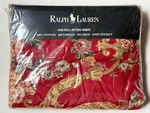 *new Rare Ralph Lauren *danielle Red Floral Full Double Fitted Sheet Marseille. Fixed Price $99.95.