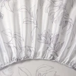 Yves Delorme Parfum King Fitted Sheet Tropical Flower Botanical Lavender Paris. Fixed Price $209.00.
