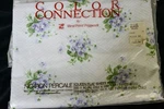 Set Queen Fitted Flat Sheets Pepperell "color Connection" Fresh Violets Grandma. Fixed Price $40.00.