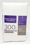 Better Homes & Gardens King Pillowcase Set 100% Cotton 300 Thread Count New. Fixed Price $10.95.