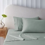 400TC Sage Bamboo Cotton Mega / Super Sheet Set 50CM Wall By Accessorize. Fixed Price $109.21.