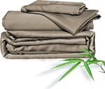 Clevahome Bed Set, 100% Rayon Derived From Queen, Taupe. Fixed Price $58.61.