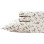 Laura Ashley Home - King Sheets, Cotton Flannel Bedding Set, Brushed For Extr.... Fixed Price $65.88.