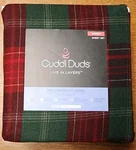 New - Cuddl Duds Queen Holiday Plaid Heavyweight Flannel Sheet Set. Fixed Price $49.99.