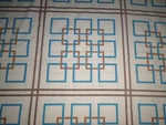 Vtg 70S Ysl Yves Laurent Utica Fine Arts Queen Flat Sheet Boxes Teal Brown. Fixed Price $18.00.